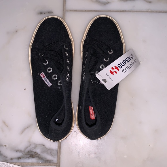 Superga black canvas sneaker, high top - Picture 5 of 6